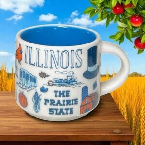 Starbucks Illinois Been There Series Mini Mug 2oz Espresso Ornament 2022 EUC